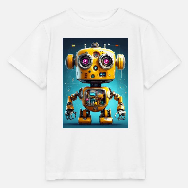 Metall-Roboter-Roboter - Stanley/Stella Kinder T-Shirt MINI CREATOR  - Weiß