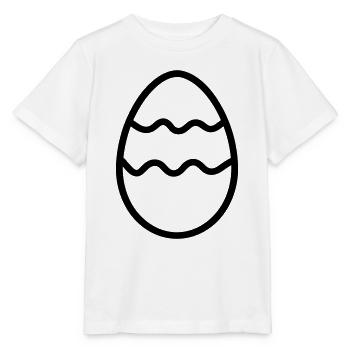oeuf de paques - T-shirt bio MINI CREATOR Stanley/Stella Enfant - blanc - Devant - Maike (125cm)