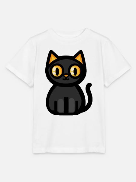 Katze Halloween Kater - Stanley/Stella Kinder T-Shirt MINI CREATOR  - Weiß