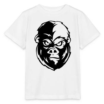 gorilla face tier - Stanley/Stella Kinder T-Shirt MINI CREATOR  - Weiß - Vorne - Maike (125cm)