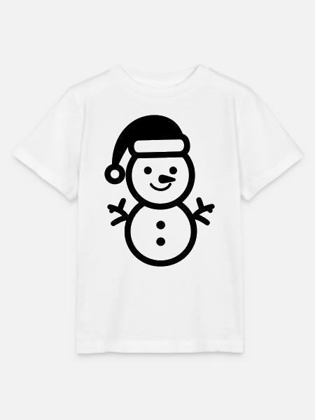 Schneemann - Stanley/Stella Kinder T-Shirt MINI CREATOR  - Weiß