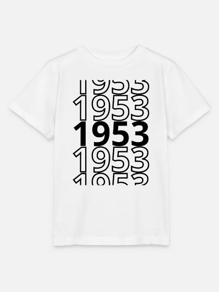 1953 1953 1953 - Stanley/Stella Kinder T-Shirt MINI CREATOR  - Weiß