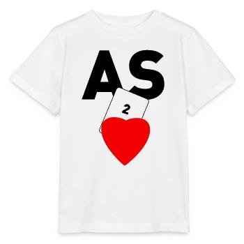As de Coeur - T-shirt bio MINI CREATOR Stanley/Stella Enfant - blanc - Devant - Maike (125cm)