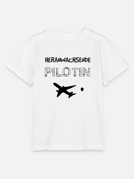 Heranwachsende Pilotin - Stanley/Stella Kinder T-Shirt MINI CREATOR - Weiß