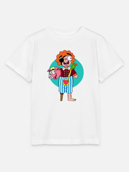 PigPirate - Stanley/Stella Kinder T-Shirt MINI CREATOR - Weiß
