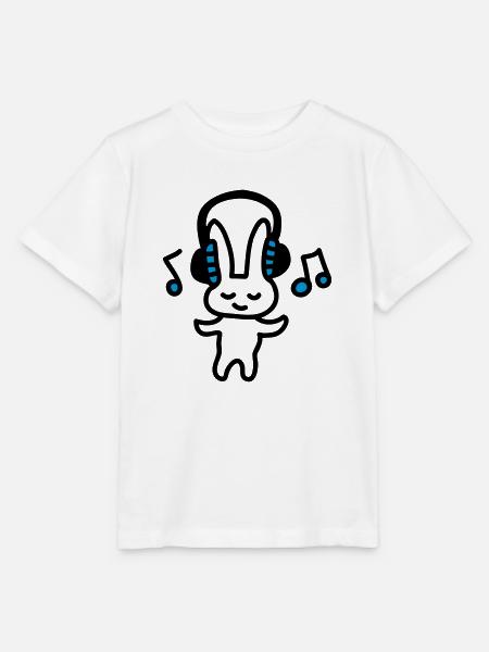 Häschen Musik - Stanley/Stella Kinder T-Shirt MINI CREATOR - Weiß