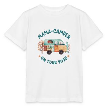 Mama Camper 2025 Camping Urlaub Reise Wohnwagen - Stanley/Stella Kinder T-Shirt MINI CREATOR  - Weiß - Vorne - Maike (125cm)