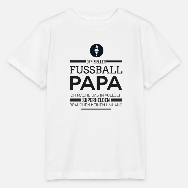 Fussball Papa - Stanley/Stella Kinder T-Shirt MINI CREATOR  - Weiß