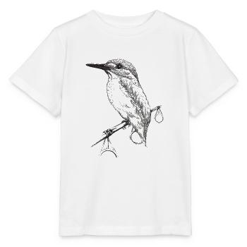 Naturliebhaber beim Angeln - Stanley/Stella Kinder T-Shirt MINI CREATOR  - Weiß - Vorne - Maike (125cm)