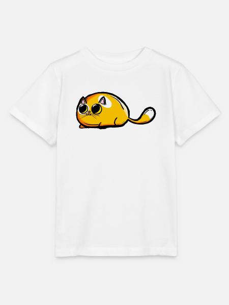 Orange Katze bunte Cartoon Comic - Stanley/Stella Kinder T-Shirt MINI CREATOR - Weiß