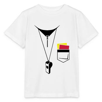 Referee - Football - Map and whistle - Stanley/Stella MINI CREATOR Kids’ T-Shirt - white - Front - Maike (125cm)