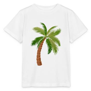 palm tree palm trees 150623 W - Stanley/Stella MINI CREATOR Kids’ T-Shirt - white - Front - Maike (125cm)