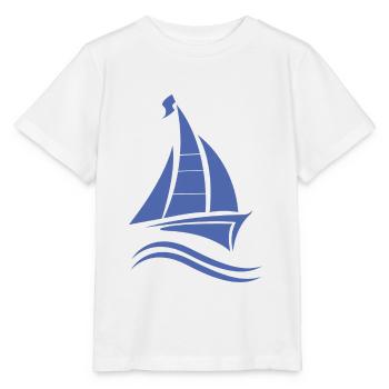 Permis de voile voilier - T-shirt bio MINI CREATOR Stanley/Stella Enfant - blanc - Devant - Maike (125cm)