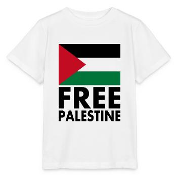Free palestine - Stanley/Stella Kinder T-Shirt MINI CREATOR  - Weiß - Vorne - Maike (125cm)
