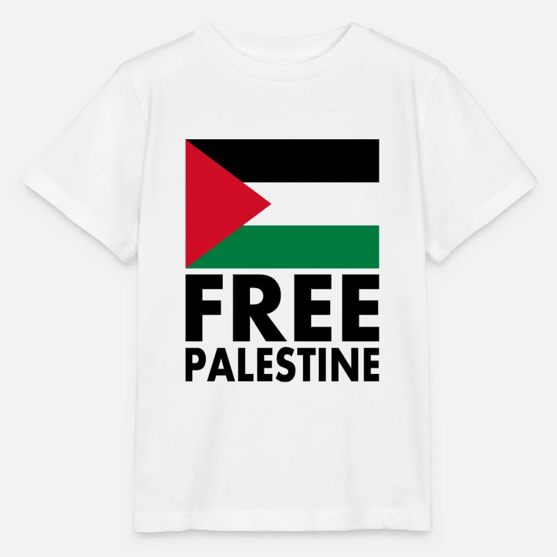 Free palestine - T-shirt bio MINI CREATOR Stanley/Stella Enfant - blanc