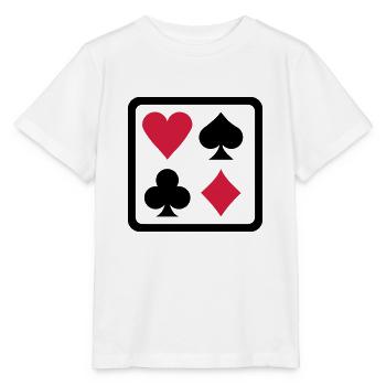 Poker - Stanley/Stella Kinder T-Shirt MINI CREATOR  - Weiß - Vorne - Maike (125cm)