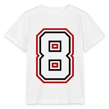 8 Number number - Stanley/Stella MINI CREATOR Kids’ T-Shirt - white - Front - Maike (125cm)