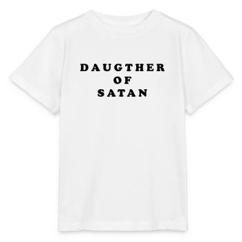 DAUGTHER OF SATAN - Stanley/Stella Kinder T-Shirt MINI CREATOR  - Weiß - Vorne - Maike (125cm)