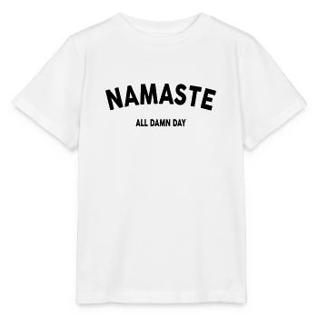 Cool Yoga Saying Gift Yogi - Stanley/Stella MINI CREATOR Kids’ T-Shirt - white - Front - Maike (125cm)