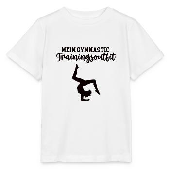 Turnerin Sportgymnastik Turnen Turnshirt Gymnastik - Stanley/Stella Kinder T-Shirt MINI CREATOR  - Weiß - Vorne - Maike (125cm)