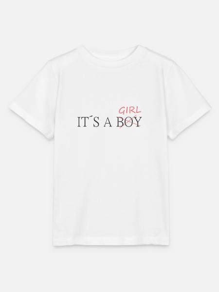 it´s a girl - Stanley/Stella Kinder T-Shirt MINI CREATOR  - Weiß