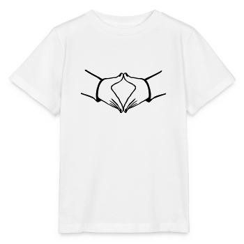 Losange de Merkel - T-shirt bio MINI CREATOR Stanley/Stella Enfant - blanc - Devant - Maike (125cm)