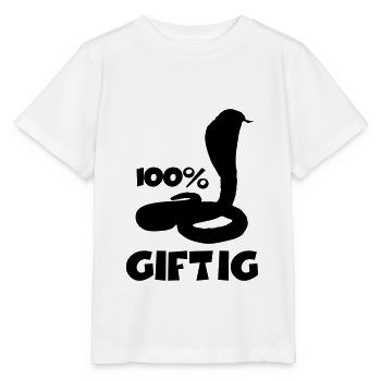 schlange giftig spruch - Stanley/Stella Kinder T-Shirt MINI CREATOR  - Weiß - Vorne - Maike (125cm)