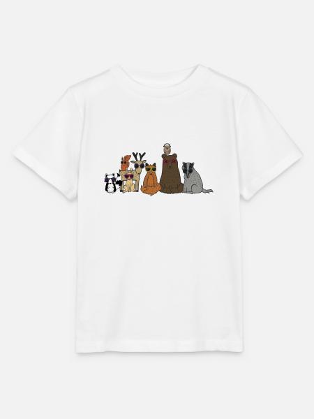 Die coolsten Waldtiere - Stanley/Stella Kinder T-Shirt MINI CREATOR - Weiß