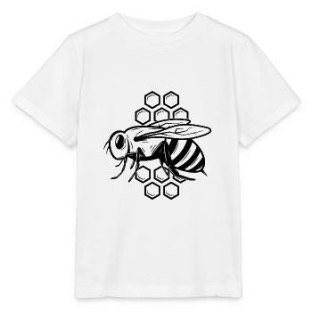 Bee Wasp Bumblebee Beekeeper Nature Conservation Environment Organic - Stanley/Stella MINI CREATOR Kids’ T-Shirt - white - Front - Maike (125cm)