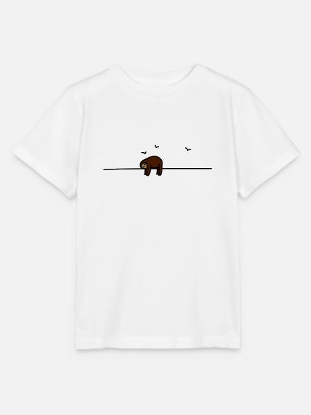 sleep (c) - Stanley/Stella MINI CREATOR Kids’ T-Shirt - white