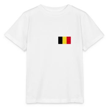 Belgian flag Belgium Writing Belgian Belgian - Stanley/Stella MINI CREATOR Kids’ T-Shirt - white - Front - Maike (125cm)