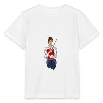 professeur - T-shirt bio MINI CREATOR Stanley/Stella Enfant - blanc - Devant - Maike (125cm)