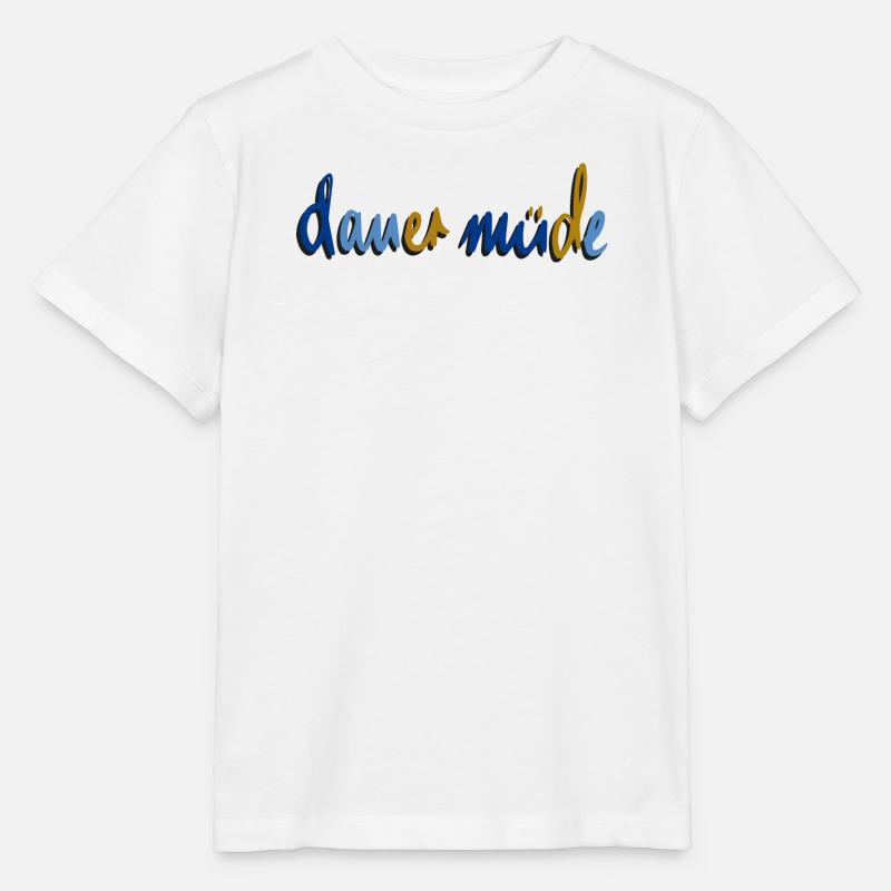 dauer müde - Stanley/Stella Kinder T-Shirt MINI CREATOR  - Weiß