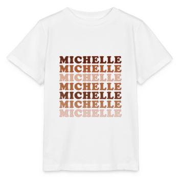 Michelle - T-shirt bio MINI CREATOR Stanley/Stella Enfant - blanc - Devant - Maike (125cm)