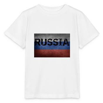 RUSSISCHE FLAGGE RUSSISCHE FLAGGE - Stanley/Stella Kinder T-Shirt MINI CREATOR  - Weiß - Vorne - Maike (125cm)