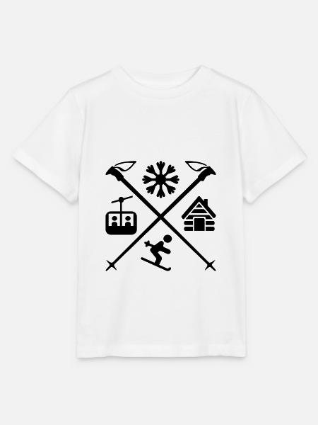 Ski - Stanley/Stella Kinder T-Shirt MINI CREATOR  - Weiß
