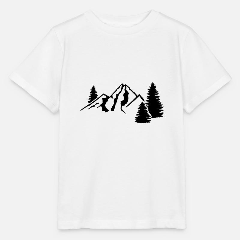 montagnes - T-shirt bio MINI CREATOR Stanley/Stella Enfant - blanc