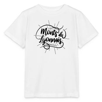 Monts du Lyonnais - T-shirt bio MINI CREATOR Stanley/Stella Enfant - blanc - Devant - Maike (125cm)