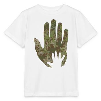 Multitarn Tarn Baby Hand in Hand - Stanley/Stella Kinder T-Shirt MINI CREATOR  - Weiß - Vorne - Maike (125cm)