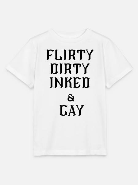 Flirty lesbischer Text - Stanley/Stella Kinder T-Shirt MINI CREATOR  - Weiß