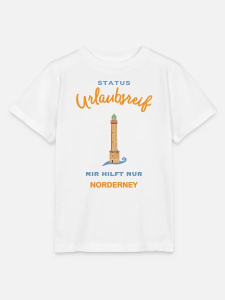 Norderneyer Leuchtturm, Urlaubsreif, Nordsee - Stanley/Stella Kinder T-Shirt MINI CREATOR - Weiß