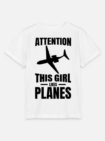 Flugzeugbeobachterin - Stanley/Stella Kinder T-Shirt MINI CREATOR - Weiß