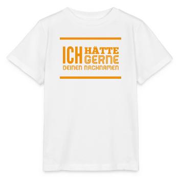 ich hätte gern deinen Nachnamen - Stanley/Stella Kinder T-Shirt MINI CREATOR  - Weiß - Vorne - Maike (125cm)