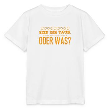 habt ihr zugehört? - Stanley/Stella Kinder T-Shirt MINI CREATOR  - Weiß - Vorne - Maike (125cm)