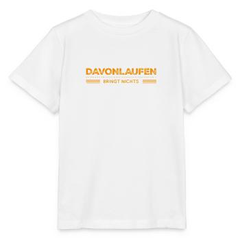 davonlaufen ist keine Hilfe - Stanley/Stella Kinder T-Shirt MINI CREATOR  - Weiß - Vorne - Maike (125cm)