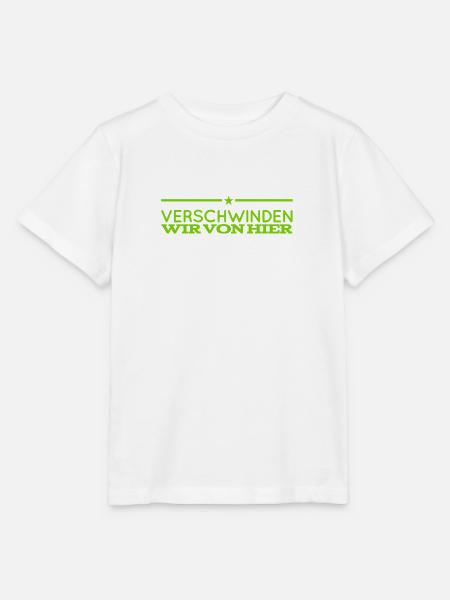 hauen wir endlich ab - Stanley/Stella Kinder T-Shirt MINI CREATOR - Weiß