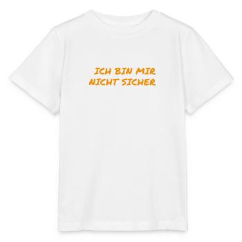 ich bin mir nicht sicher - Stanley/Stella Kinder T-Shirt MINI CREATOR  - Weiß - Vorne - Maike (125cm)