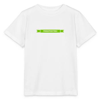 ich bleibe meinen Prinzipien treu - Stanley/Stella Kinder T-Shirt MINI CREATOR  - Weiß - Vorne - Maike (125cm)