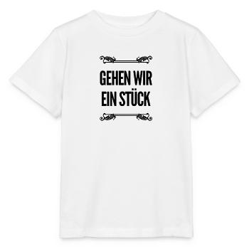 gehen wir ein Stück - Stanley/Stella Kinder T-Shirt MINI CREATOR  - Weiß - Vorne - Maike (125cm)