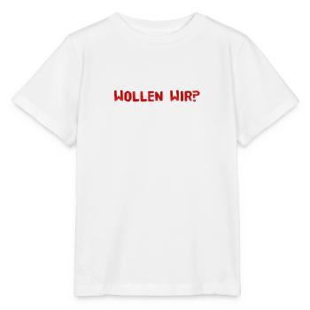 wollen wir? - Stanley/Stella Kinder T-Shirt MINI CREATOR  - Weiß - Vorne - Maike (125cm)